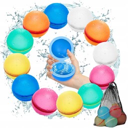 2x MAGNETYCZNE BALONY WODNE WIELOKROTNEGO UŻYTKU, 12 SZT.