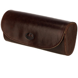 Damskie skórzane etui na okulary Zamykane na magnes