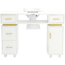 Biurko stolik kosmetyczny do manicure z pochłaniaczem pyłu