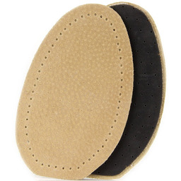 Skórzane półwkładki na lateksie beżowe Coccine Leather on