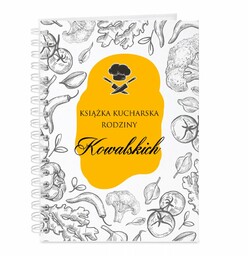 Przepiśnik kołonotatnik na przepisy z nadrukiem dla pary