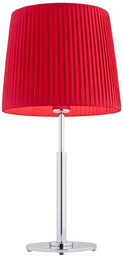 Lampa stołowa plisowana czerwona ASTI 3846 - Argon