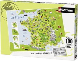 Nathan - 86732 - Puzzle - Karta Francji