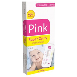PINK Test ciążowy Super Czuły (1 sztuka)