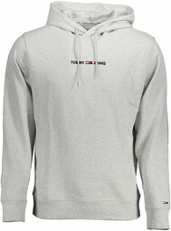 BLUZA TOMMY HILFIGER BEZ ZIP MAN SZARA
