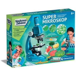 CLEMENTONI Zabawka edukacyjna Naukowa zabawa Super mikroskop 50755