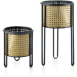 SWEN Komplet 2 osłonek plecionka wiedeńska 20xh40cm, 18xh23cm