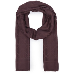 Szal Calvin Klein Emblem Aop Glossy Tonal Scarf