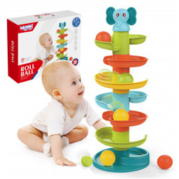 Zestaw Kulodrom Tor Kulkowy Spirala 3 Kulki Woopie