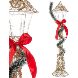 BigBuy Christmas Latarnia LED Boże Narodzenie Wielobarwny Złoty