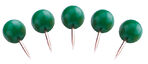 Pinezki magnetoplan 6 x 17mm zielone 100 szt