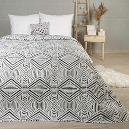 Darymex Narzuta dekoracyjna 170x210 Tarik biała czarna geometryczna