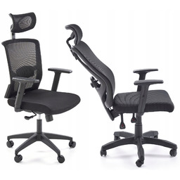 Fotel Młodzieżowy Ergonomiczne Krzesło Obrotowe Mason Czarny Halmar