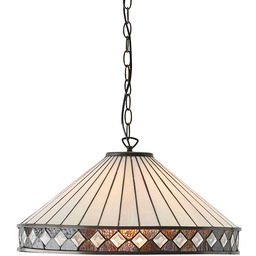 Lampa wisząca witrażowa kolorowa 6414760W z serii Tiffany