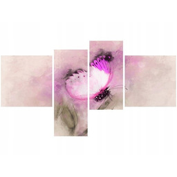 Obraz Rose Butterfly motyl pastelowy księżniczka