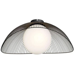 Lindby - Fabronia Lampa Sufitowa Opal/Black