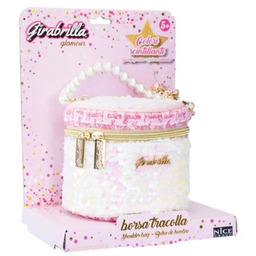 Alba Moli, torebka elegancka cekinowa kuferek okrągły girabrilla