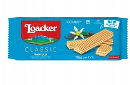 Loacker Classic Vanille - wafelki z kremem waniliowym