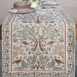 Eurofirany Obrus bieżnik 45x140 Cho 1342 naturalny zielony