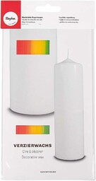Rayher 31545990 wosk ozdobny tęczowy, podłużne paski, płytka