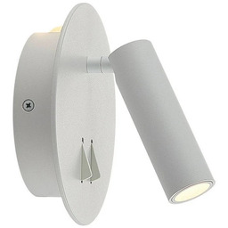 Lampa Ścienna Lucande, Magya, biały, salon, aluminium, nowoczesny