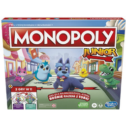 Hasbro Gra planszowa Monopoly Junior, 2-stronna plansza, 2