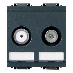 Gniazdo TV-RD-SAT 1dB 2 wyjścia