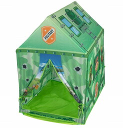 Ikonka Domek składany baza namiot do zabawy wojskowy