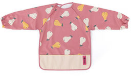 Petite&Mars, śliniak z długimi rękawami, Ben Pink Pears,