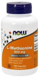 Now Foods L-Metionina 500 mg, 100kaps.