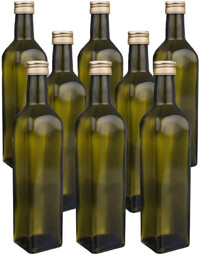 Orion Komplet szklanych butelek z zakrętką Olej 0,25