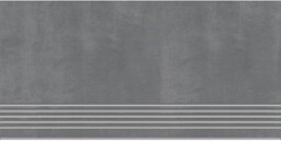 Gres szkliwiony stopnica STREET LINE grey mat 30x60