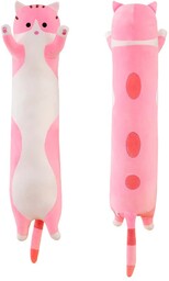 Maskotka Długi Różowy Kot, Pluszak Kotek 70 cm