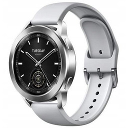 Xiaomi Watch S3 GPS Tętno SpO2 Sen srebrny