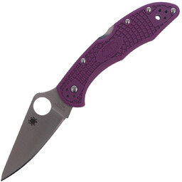 Nóż składany Spyderco Delica 4 FRN Purple Flat