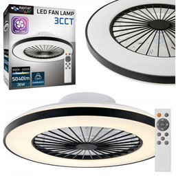 Plafon Wentylator Sufitowy Wiatrak Lampa Led 50cm Aplikacja