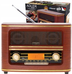 Stylowe Radio Retro Fm Bluetooth MP3 Usb Zegar