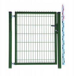Furtka 120cm zielona Panelowa dwa Słupki RAL6005 ogrodzeniowa