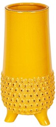 Romimex Wazon ceramiczny żółty 13 x 27 x