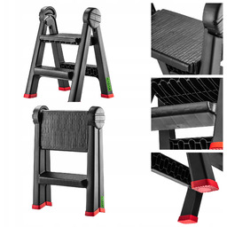 Taboret Składany Kuchenny Drabinka 150kg Podest Ze Schodkiem