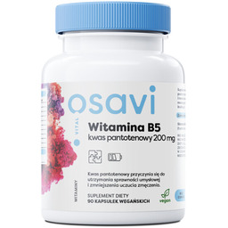 Osavi Witamina B5 Kwas Pantotenowy suplement diety 200mg