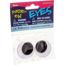 Darice Ruchome oczy do naklejenia, 30 mm, czarne,