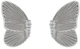 Fossil Kolczyki Butterflies JFS00621040 Srebrny