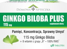 Ginkgo Biloba Plus, 48 tabletek