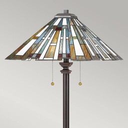 QUOIZEL Lampa stojąca Maybeck w stylu Tiffany