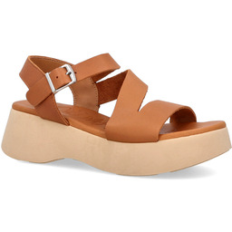 Skórzane sandały na platformie - OH! MY SANDALS