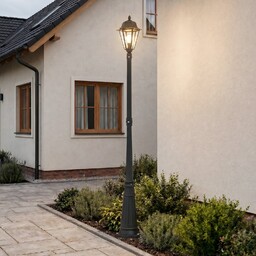 Zewnętrzna Lampa Lindby, Edana, czarny, aluminium, nowoczesny