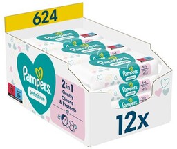 PAMPERS Chusteczki nawilżane Sensitive (624 szt.)