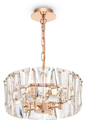 MAYTONI Puntes - Lampa wisząca E14x4, 60W, Złoto