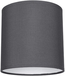 Abażur Cylinder E27 H25 Tkanina Grafitowa A0569